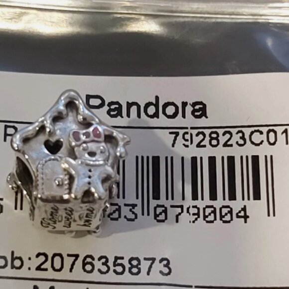 Auth PANDORA STERLING SILVER GINGERBREAD HOUSE CHARM 792823C01 *2023 COLLECTION* - Picture 10 of 12